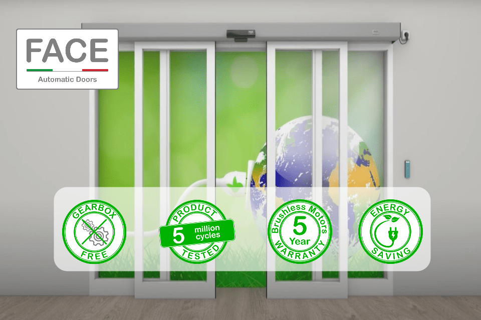 智驭静界 直驱未来｜FACE自动门机组，以无齿轮箱技术定义绿色智能通行新标杆